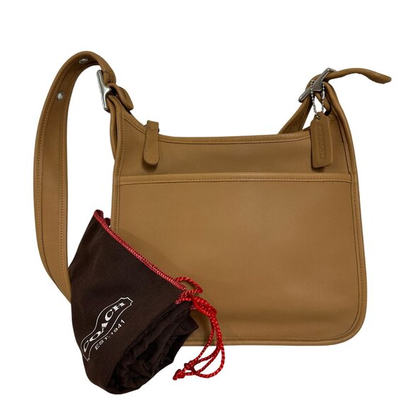 Vintage Coach LEGACY ZIP Shoulder Bag Camel Tan Nickel Hardware 9966 USA - Picture 1 of 14